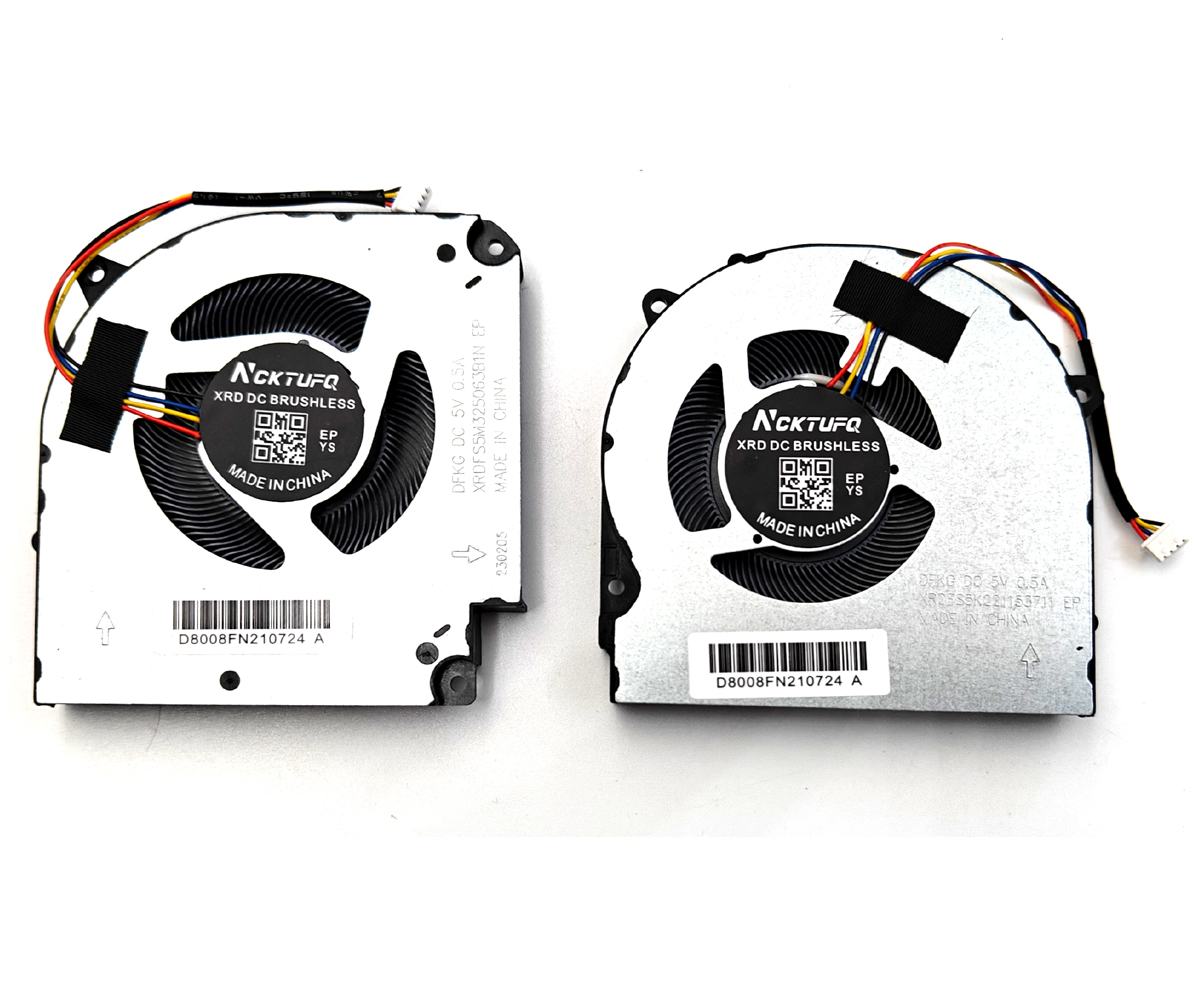 Replacement CPU + GPU Fan For Clevo NH70 NH77 Series Laptop