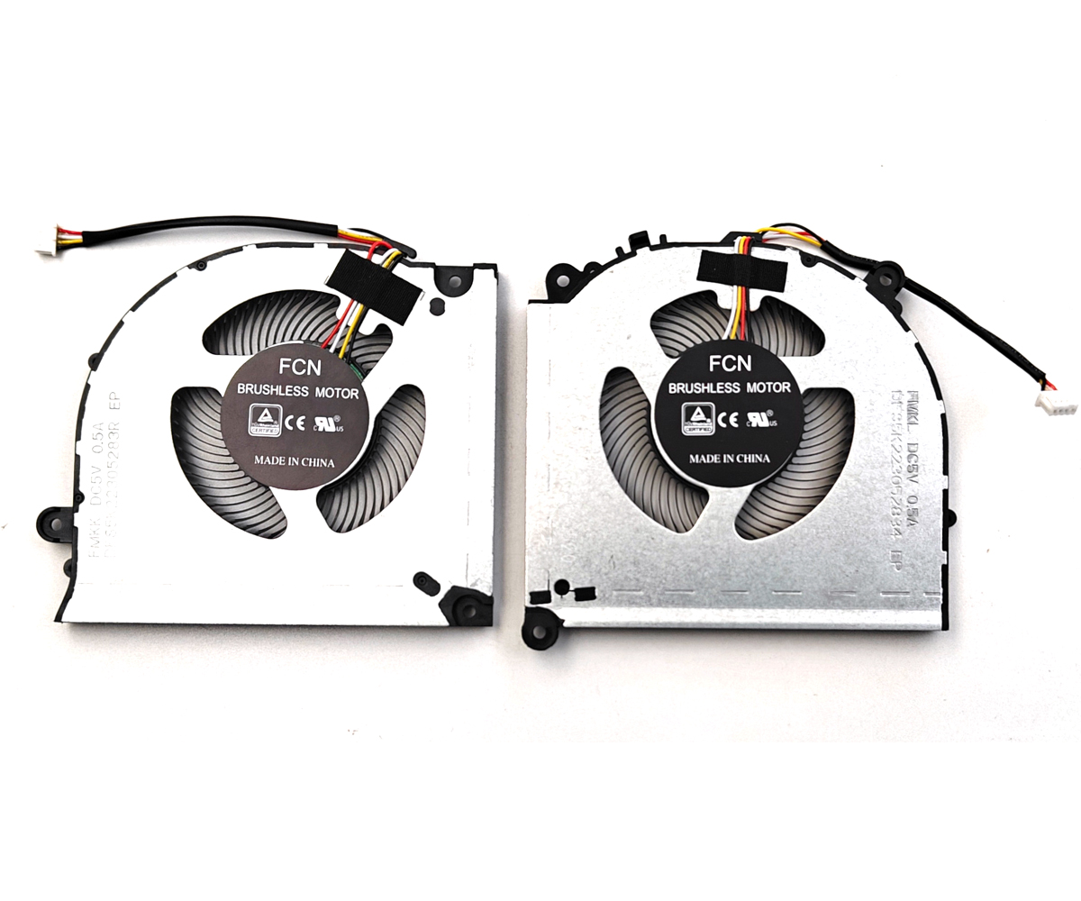 Replacement CPU + GPU Fan For Clevo PC50 PC51 PC70, Sager NP8752N2 Laptop