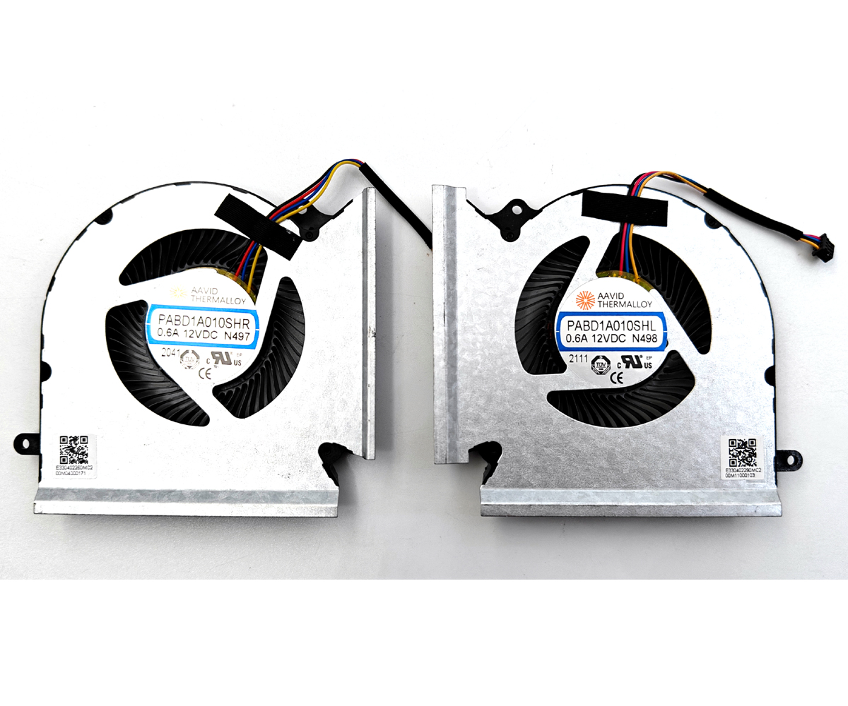 Genuine CPU + GPU Fan for MSI Vector GP66HX, Raider GE67HX Series Laptop
