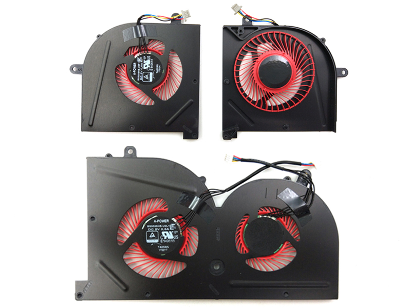 Genuine CPU & GPU Cooling Fan for MSI GS63VR GS73VR Laptop