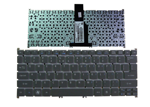 Genuine Acer Aspire S3 (S3-391) (S3-951) S5 (S5-391) Ultrabook Keyboard -- Color:Gray