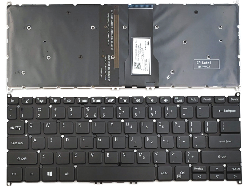Genuine Backlit Keyboard for Acer Spin 3 SP313-51 SP314-51 SP313-52, Spin 5 SP513-52N SP513-52NP SP513-53N Series Laptop