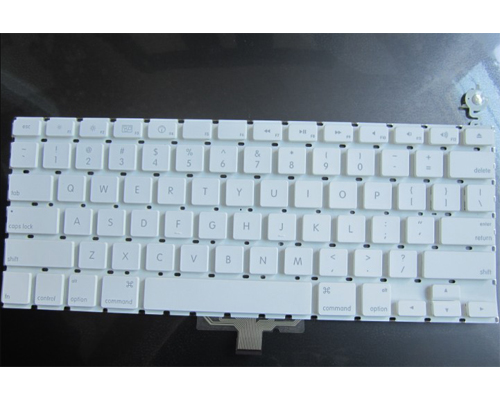 White Original Keyboard for  APPLE MACBOOK 13.3 inch Laptop