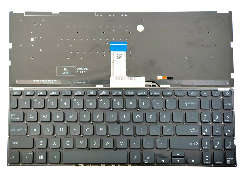 Genuine Backlit Keyboard for Asus VivoBook X512 F512 Series Laptop