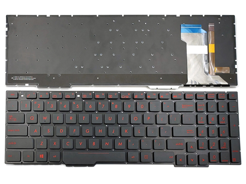 Genuine Backlit Keyboard for Asus ROG FX553VD FX753VD FX53VD FZ53V ZX53VD ZX73VD Series Laptop