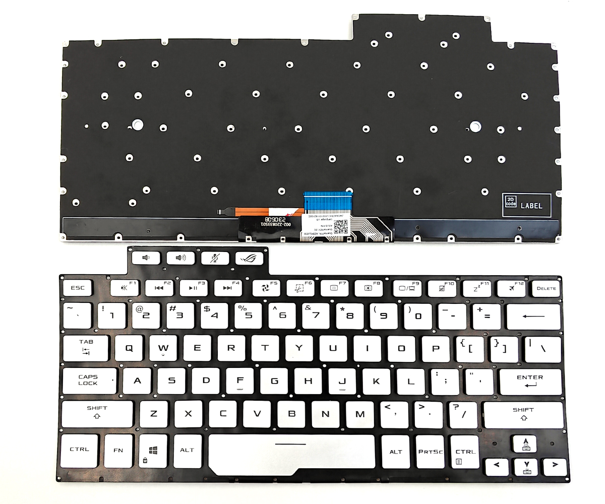 Genuine Backlit Silver Keyboard for Asus ROG Zephyrus G14 GA401 Series Laptop