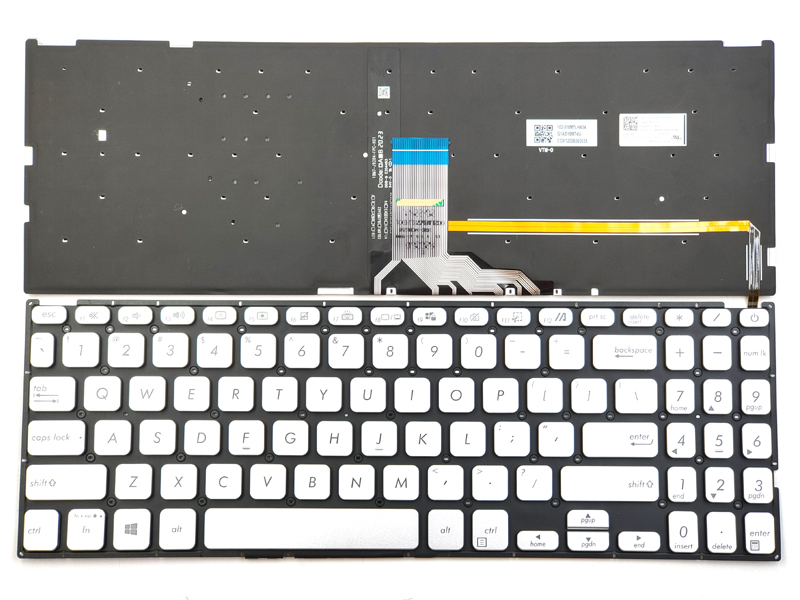 Genuine Backlit Silver Keyboard for Asus X515 Series Laptop