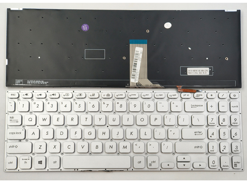 Genuine Backlit Silver Keyboard For Asus Vivobook K530 S530 X530 Series Laptop