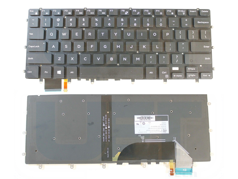 Genuine Dell Inspiron 7558 7568, XPS 9550 Keyboard -- With Backlit
