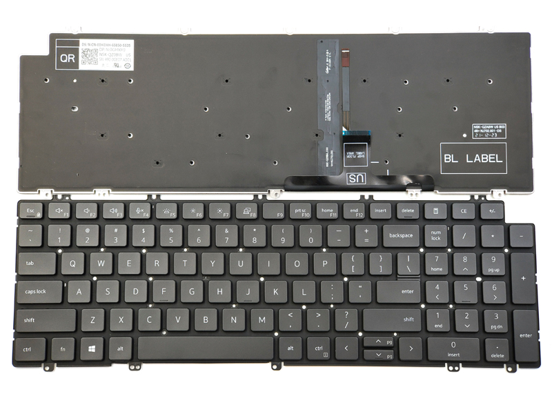 Genuine Backlit Keyboard for Dell Latitude 5520 5521, Precision 3560 3561 Series Laptop