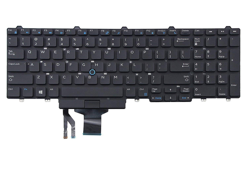 Genuine Dell Latitude E5550 E5570, Precision M3510 M3520 M7510 M7520 M7720 Backlit Keyboard