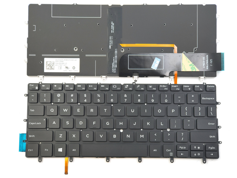 Genuine Backlit Black Keyboard for Dell XPS 7390 9370 9380 Laptop