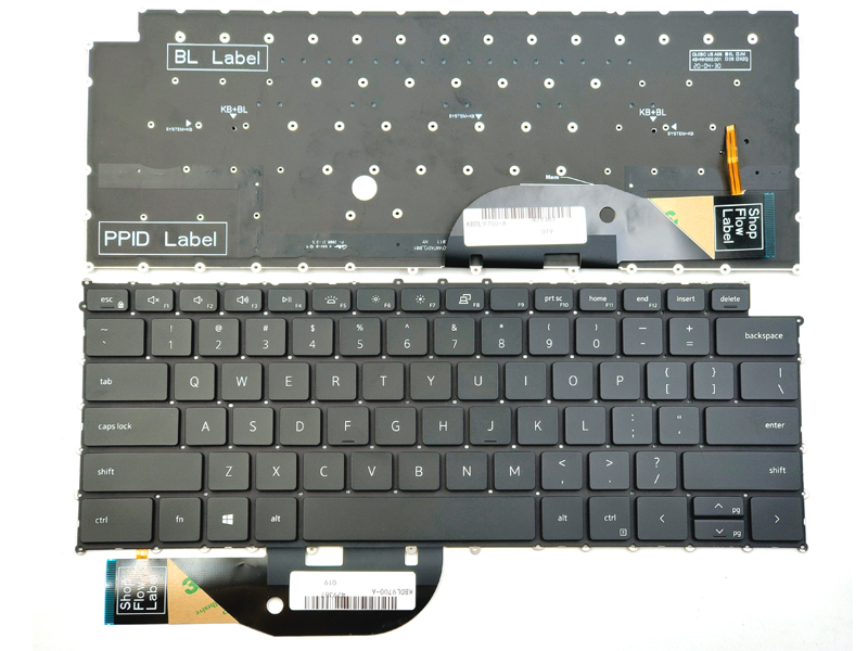 Genuine Backlit Keyboard for Dell XPS 9500 9510 9700 9710, Precision 5550 5560 5750 5760 Laptop