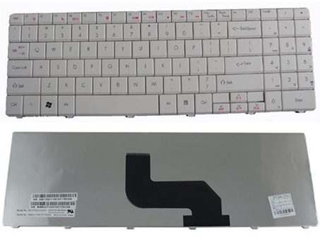 Gateway NV52, NV53, NV54, NV56, NV58 Series laptop Keyboard White