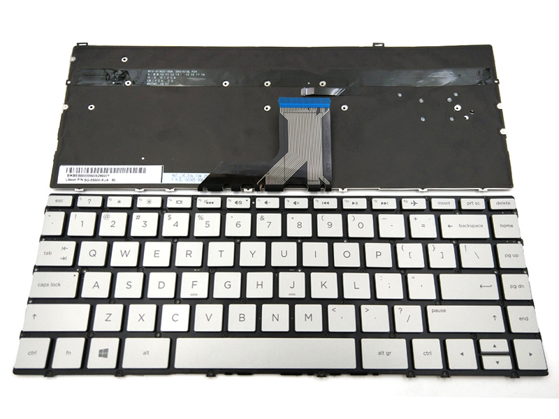 Genuine HP Spectre X360 13-W 13-AC 13-AE 13-AP 13-AD Series Backlit Keyboard Silver