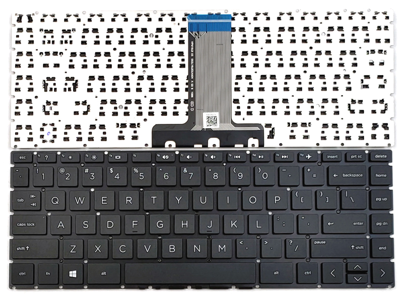 Genuine HP Stream 14-DS Series Keyboard Black