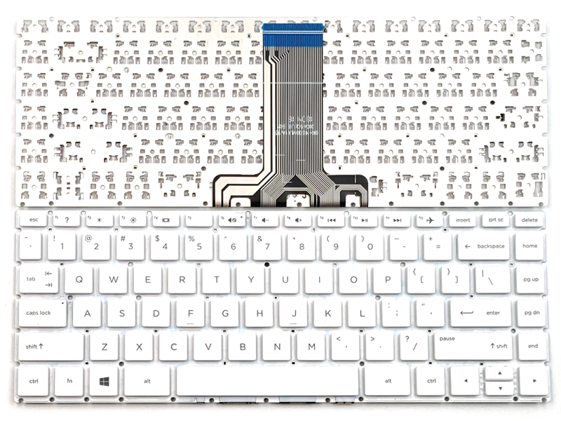 Genuine HP Stream 14-DS Series Keyboard White