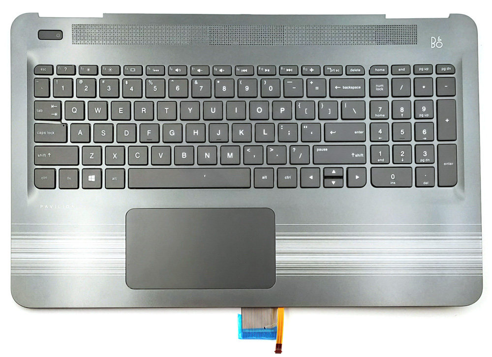Genuine Palmrest, Keyboard & Touchpad for HP Pavilion 15-AU 15-AW Series Laptop