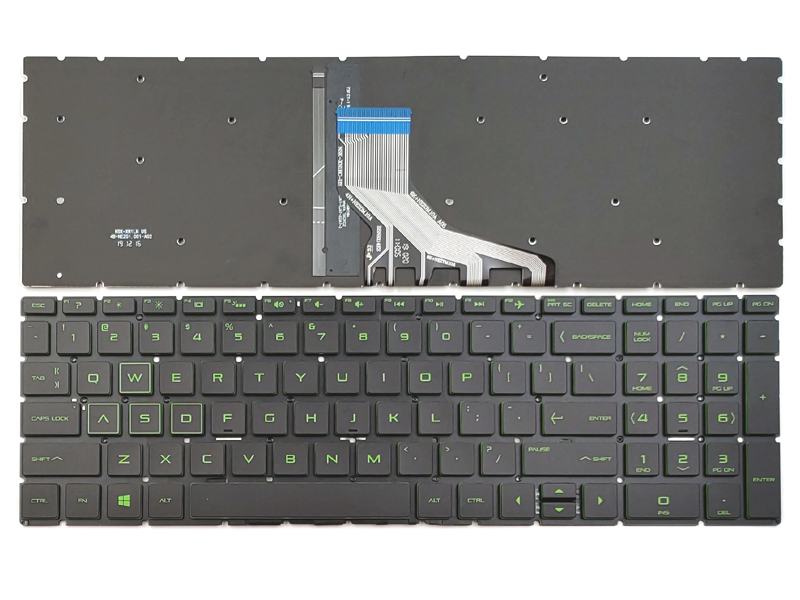Genuine Green Backlit Keyboard For HP Pavilion 15-CX Series Laptop
