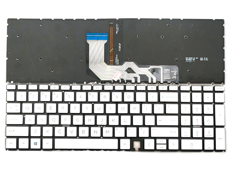 Genuine Silver Backlit Keyboard for HP Envy 15-AG 15-ED 15M-ED 15-EE 15M-EE 17-CG 17M-CG  Series Laptop