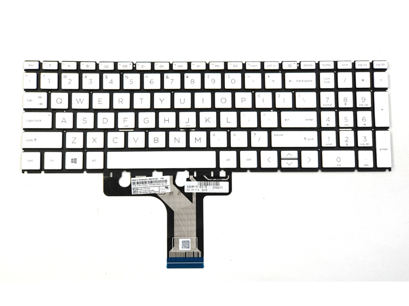 Genuine Backlit Silver Keyboard for HP Pavilion 15-EG 15-EH Series Laptop