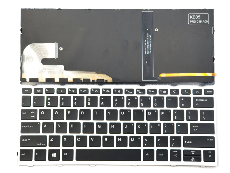 Genuine Backlit Keyboard for HP EliteBook 730-G5 735-G5 830-G5 836-G5 Laptop - Without Trackpoint
