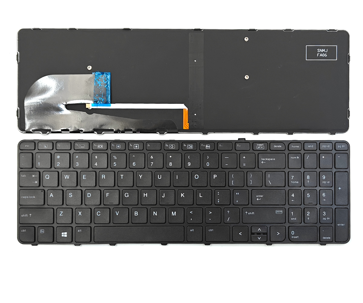 Genuine Backlit Keyboard for HP Elitebook 755-G3 755-G4 850-G3 850-G4, Zbook 15U-G3 15U-G4 Laptop- Without Trackpoint