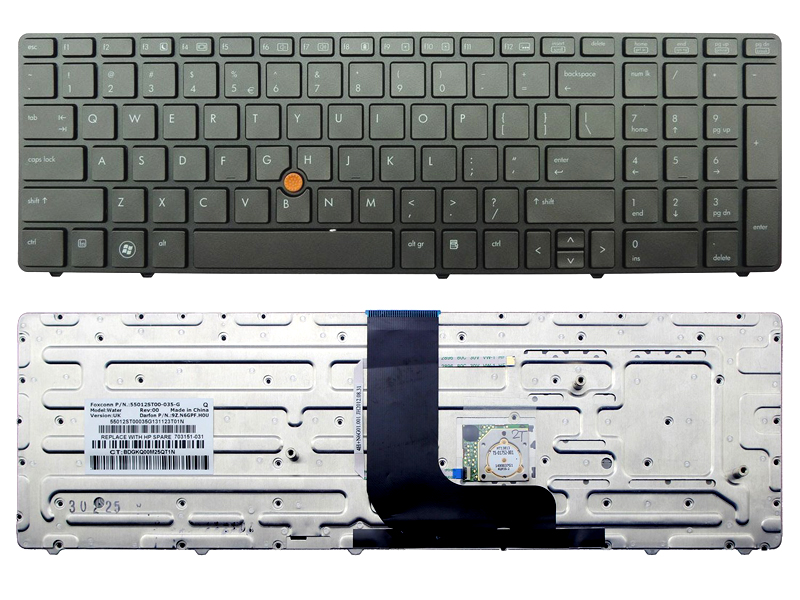 Genuine HP Elitebook 8560W 8570W Series Laptop Keyboard