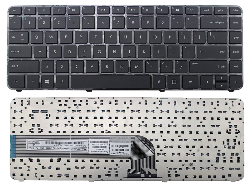 Genuine Keyboard for HP Envy DV4-5000, Pavilion DV4-5000 Series Laptop -- With Frame