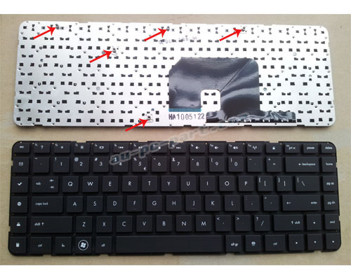 Original HP Pavilion DV6-3000 DV6-4000 Series Laptop Keyboard -- with Frame