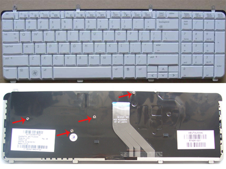 New HP Pavilion DV6 keyboard White