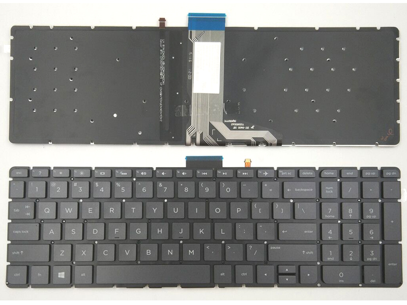 Genuine HP Envy M6-W M6-AQ 15-AS Series Backlit Keyboard Black