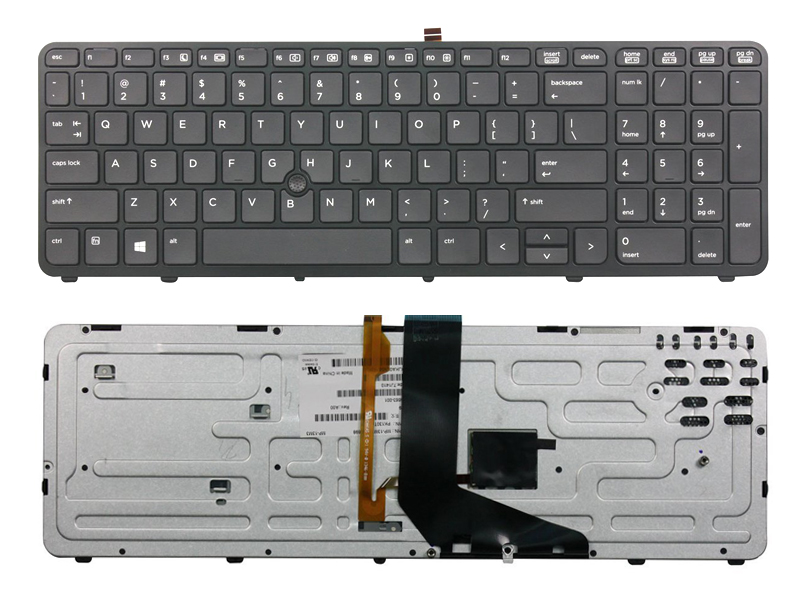 Genuine HP Zbook 15 17 Series Laptop Backlit Keyboard