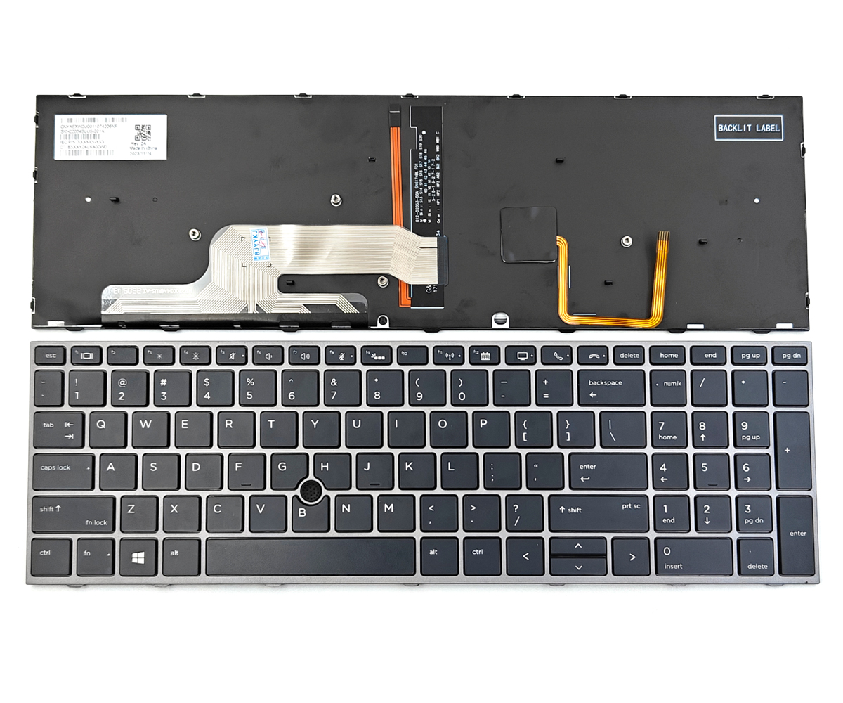 Genuine Backlit Keyboard for HP Zbook 15 G5 G6, 17 G5 G6 Series Laptop