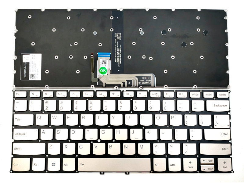 Genuine Silver Backlit Keyboard for Lenovo Yoga C940-14 C940-14IIL Laptop