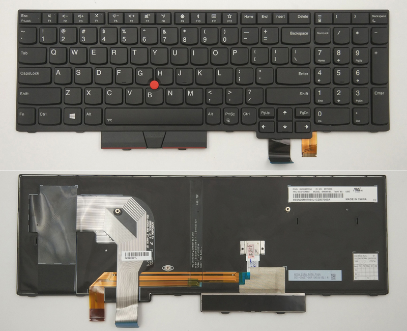 Genuine Lenovo Thinkpad T570 P51S Series Laptop Backlit Keyboard