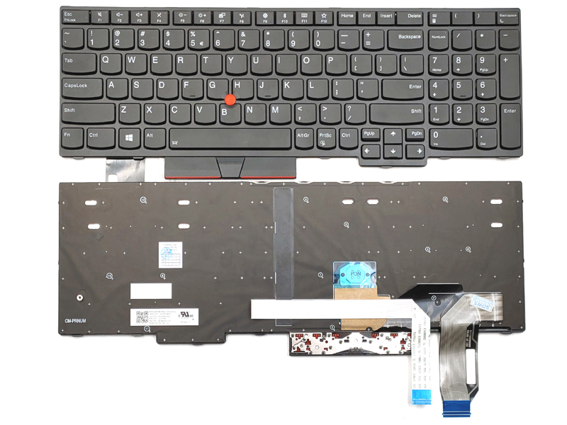 Genuine Backlit Keyboard for Lenovo Thinkpad P52 P53 P53S P73 E580 E585 E590 L580 L590 T590 Series Laptop