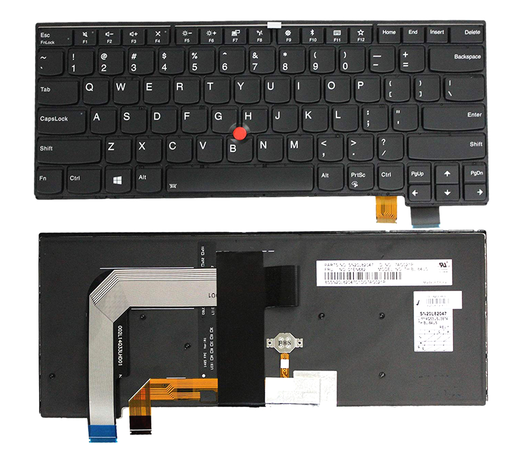 Genuine Lenovo Thinkpad T470S Series Laptop Backlit Keyboard