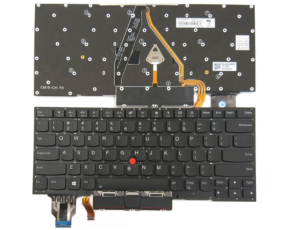Genuine Backlit Keyboard for Lenovo Thinkpad X1 Carbon 7th Gen 2019 Series
