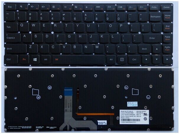 Genuine Lenovo YOGA2 13 Series Laptop Backlit Keyboard