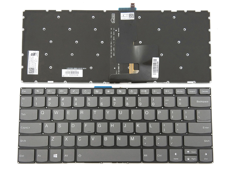 Genuine Backlit Keyboard For Lenovo Yoga 520-14IKB 720-15IKB, Ideapad 330S-14 S340-14, Flex 5-1470 5-1570 Series Laptop