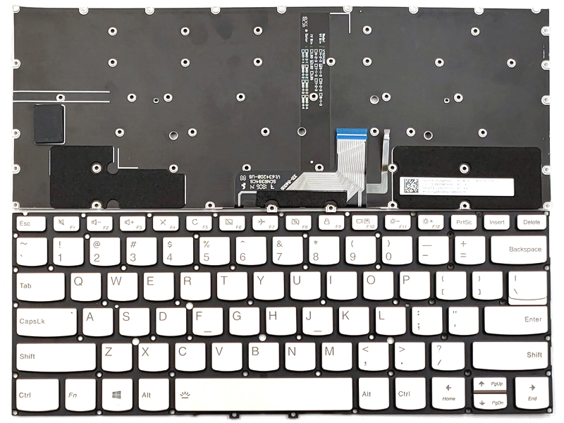 Genuine Silver Backlit Keyboard for Lenovo Yoga C930-13IKB, Yoga 7 Pro-13IKB Laptop