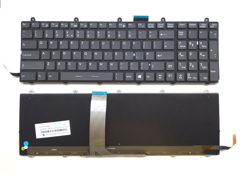 Genuine MSI GE60 GE70 Series Laptop Blue Backlit Keyboard