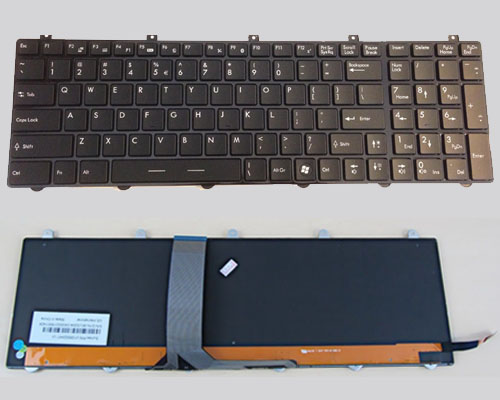 Genuine MSI GE60 GE70 Steel Keyboard -- With Full Color Backlit