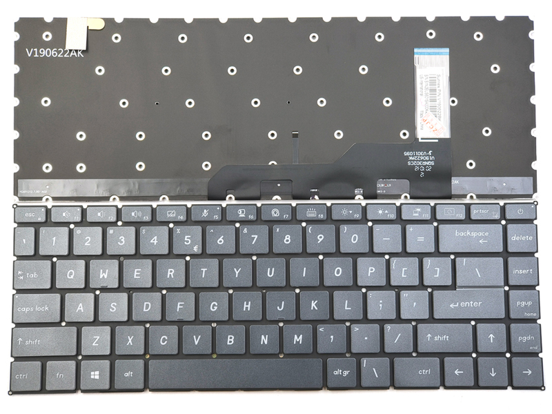 Genuine Backlit Keyboard for MSI Modern-15-A10 Prestige-14-A10 MS-14C1 MS-14C2 MS-1551 Series Laptop