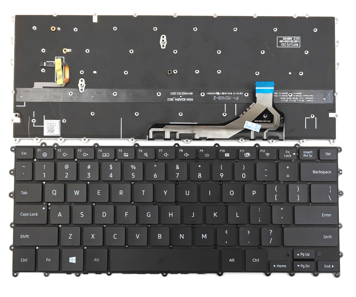 Replacement Backlit Keyboard for Samsung Notebook 9 Pro 2-in-1(2019), NP930MBE Series Laptop