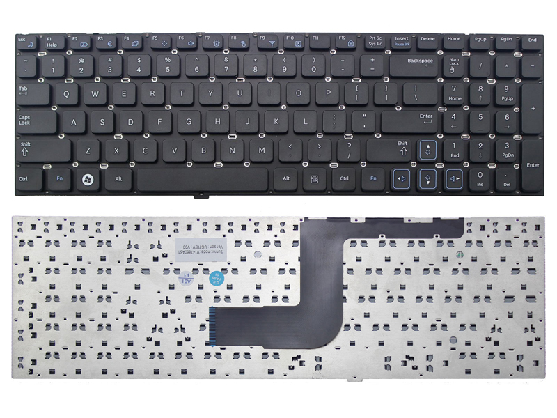 Keyboards4Laptops UK Layout with Pointer Silver Replacement Laptop Keyboard Compatible with Samsung NP-X1