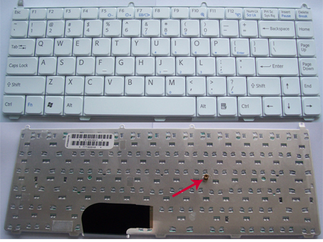 New Genuine SONY VAIO VGN AR, VGN FE Series Laptop Keyboard -- [Color:White, US Layout]