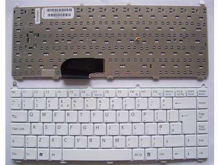 Original SONY VAIO VGN FE, VGN AR Series Laptop Keyboard -- [UK Layout, White]