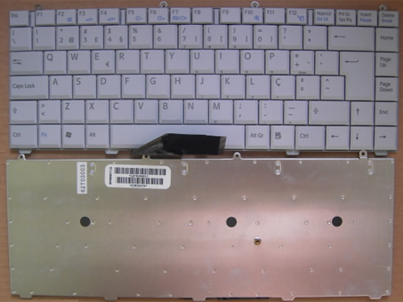 Original SONY VAIO VGN FS Series Laptop Keyboard -- [Portugal Layout, Color: White]